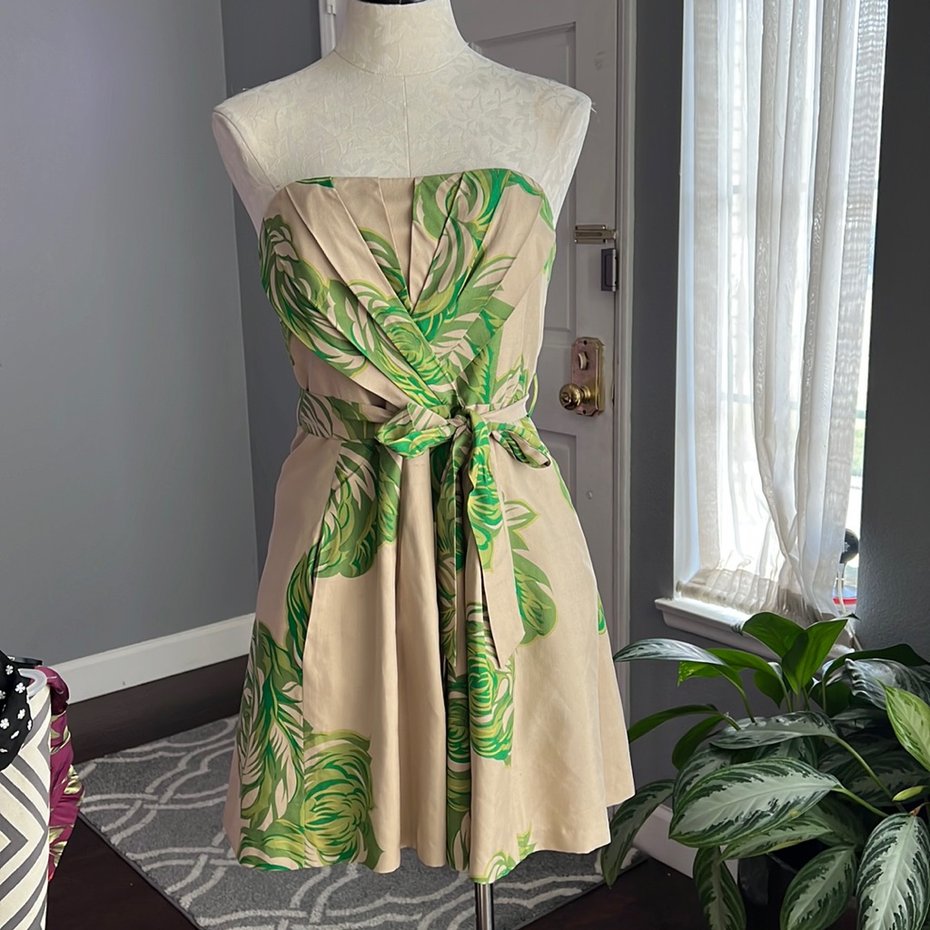 Tracy Reese | Dresses | Tracy Reese Strapless Green Floral Dress | Poshmark Tracy Reese | Dresses | Tracy Reese Strapless Green Floral Dress | Poshmark